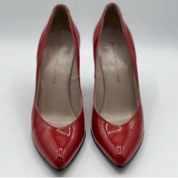 Marc by Marc Jacobs Glossy Red Pointed Toe Pumps - Picture 4 of 8